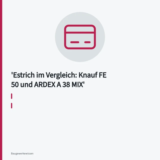 Fließestrich wird auf Rohbauboden eingebaut, Heizrohre eingebettet. Estrich im Vergleich: Knauf FE 50 und ARDEX A 38 MIX
