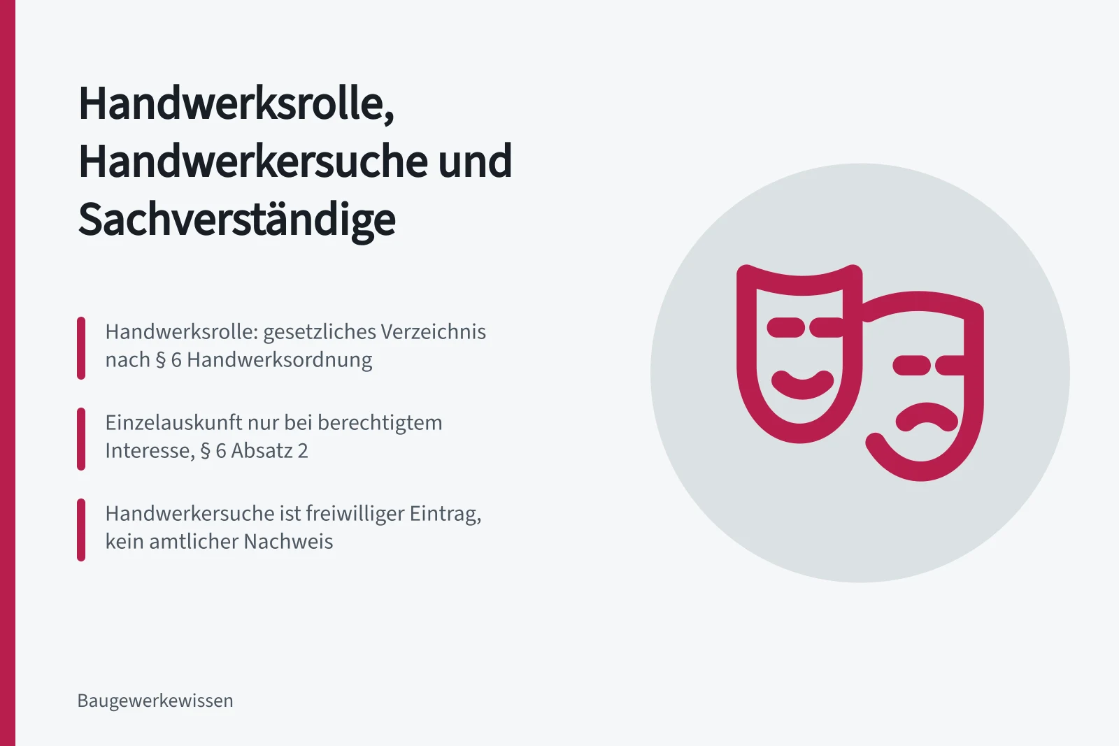 Handwerksrolle und Handwerkersuche: Verzeichnisse für Betriebe und Sachverständige
