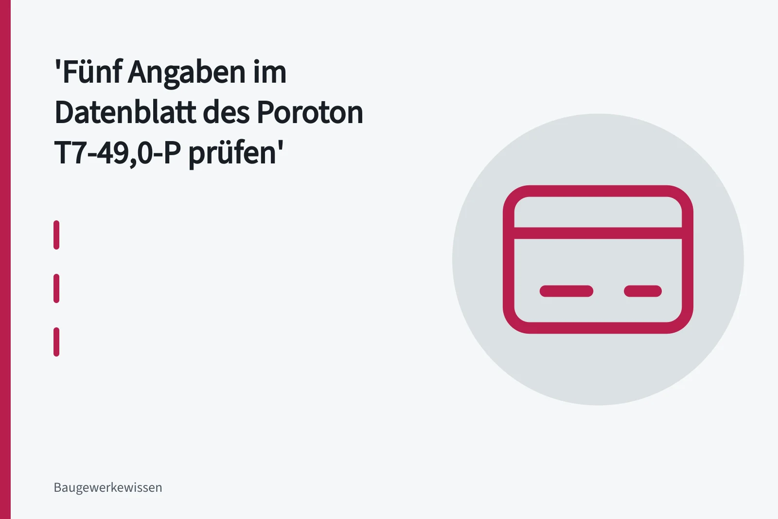 Poroton T7-49,0-P Hochlochziegel mit Lochbild und aufgemauerter Wand mit Dünnbettmörtel