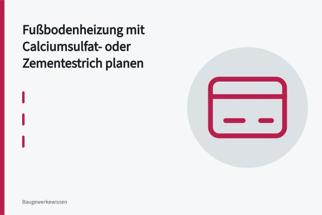 Calciumsulfat-Fließestrich umschließt Heizrohre der Fußbodenheizung auf der Baustelle. Fußbodenheizung mit Calciumsulfat- oder Zementestrich planen