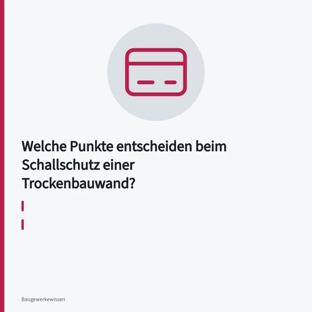 Trockenbauwand mit CW-Profilen, Mineralwolle und versetzter Elektrodose im Rohbau. Welche Punkte entscheiden beim Schallschutz einer Trockenbauwand?